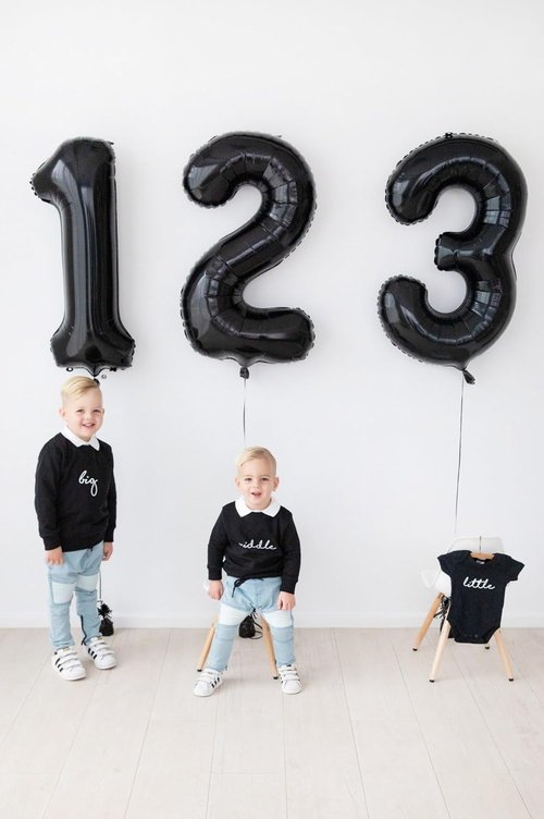 Black Number 3 Balloon by [Brand Name] - 40 Inch Birthday Decoration for 3rd Year Party
