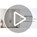 Aersas Natural Linen Curtains 108 Inch Pack of 2 - Cream Pinch Pleated Semi Sheer Drapes for Living Room & Bedroom, 40"W x 108"L