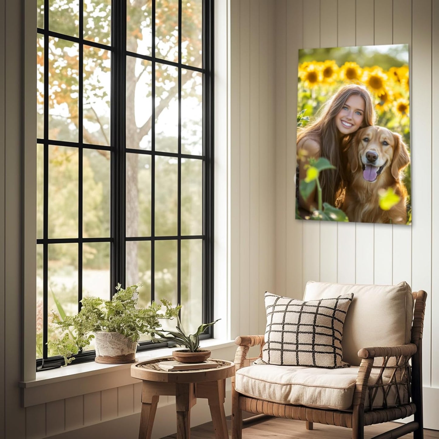 Skiennix Personalized Photo Canvas Print - Custom Wall Art for Family, Pets & Couples | Perfect Gift