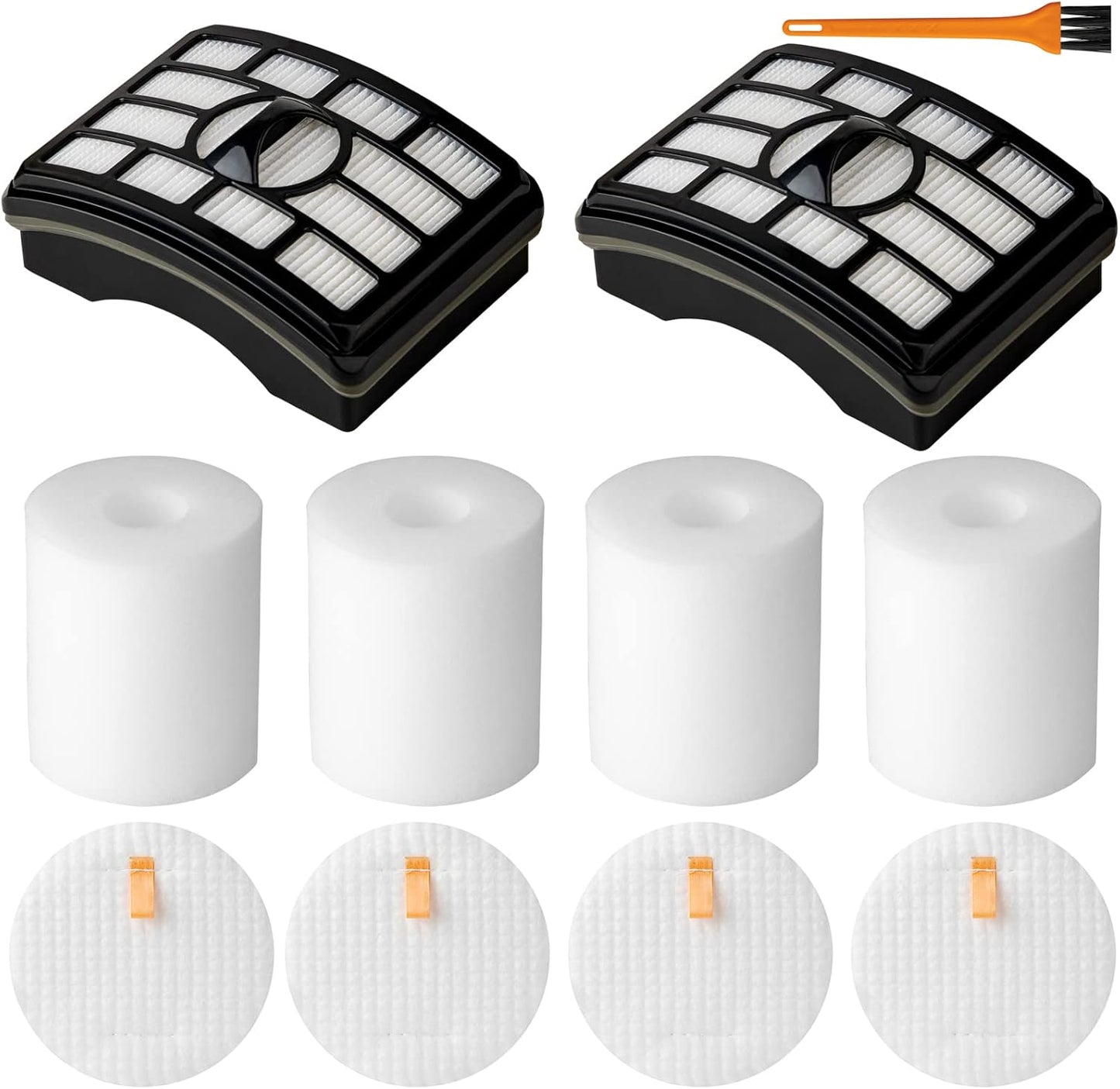 Shark NV500 Vacuum Filter Replacement - 2 HEPA & 4 Foam Filters for Rotator Pro Lift-Away NV501-NV520