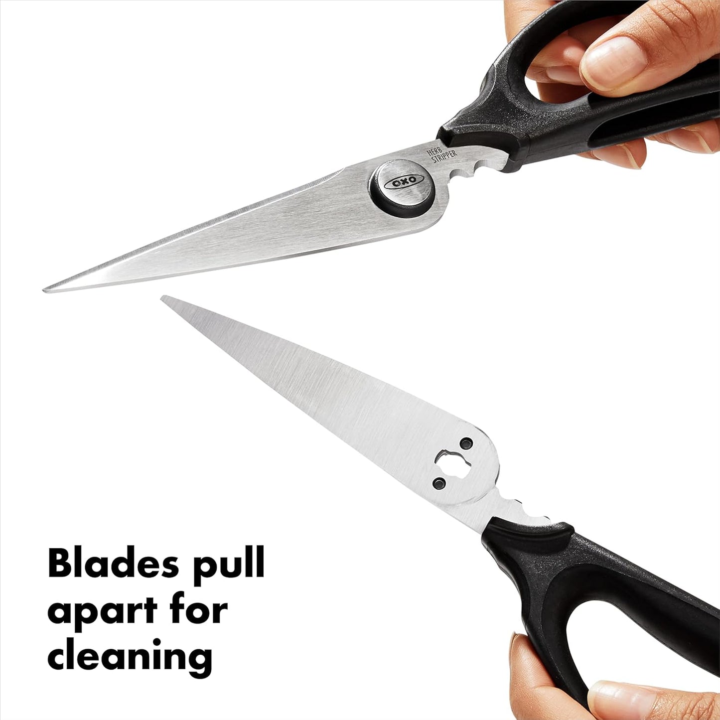 OXO Good Grips Kitchen Scissors - Multi-Purpose Herb Cutter for Effortless Food Prep