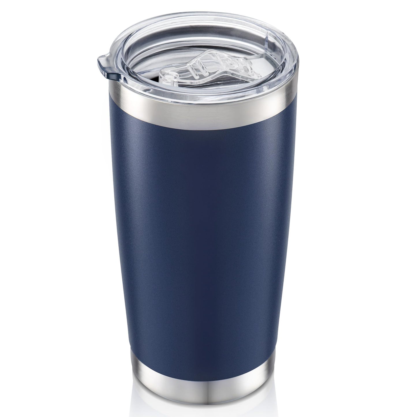 HZJSTSWQ 20 oz Tumbler with Lid Stainless Steel Insulated Tumblers Double Wall Vacuum Coffee Mug Powder Coated Tumbler Cups for Cold and Hot Drinks, Navy, 1 pack
