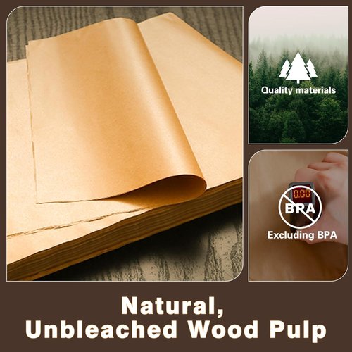 Air Fryer Paper Liners - 100 PCS Unbleached Parchment Sheets for Instant Pot 10 QT | Non-Stick & Disposable