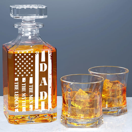 Funny Gifts for Dad, White Elephant Gifts for Dad, Gag Gifts Dad Decanter Set with Glasses, Stocking Stuffers for Men Husband, Novelty Gifts for Dad, Christmas Gifts Birthday Prank Gifts