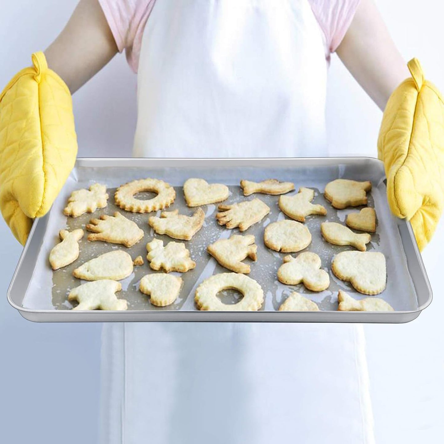 P&P CHEF Stainless Steel Baking Sheet Set - 19.6 Inch Cookie Sheets with Racks | Oven & Dishwasher Safe
