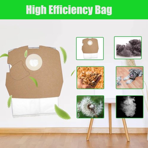 Clean Obsessed HEPA Vacuum Bags - 10 Pack Replacement for CO711 & C105 Canister Cleaners