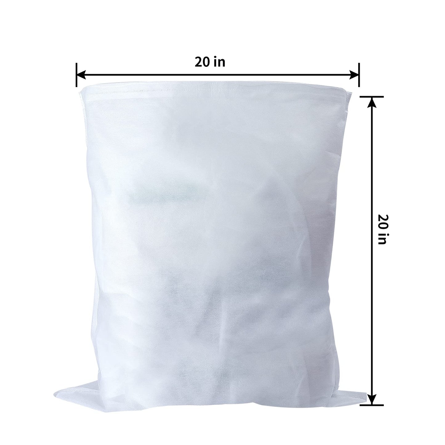 100 Pack Cold Brew Coffee Filters, 20" X 20" Commercial Cold Brew Filters, Filter Bag for Brew Up To 5 LBS Coffee, 5 Gallon Coffee Filter