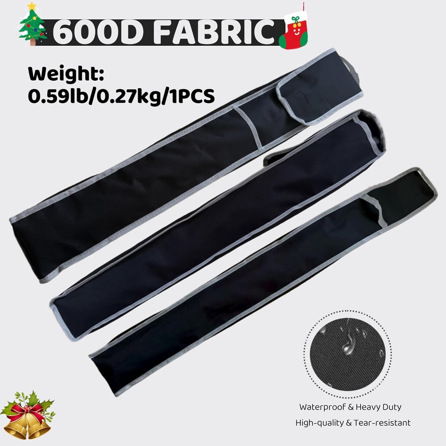 OUTTDID Wrapping Paper Storage Bag - Gift Organizer for 9 Rolls | Black Craft & Christmas Wrap Holder