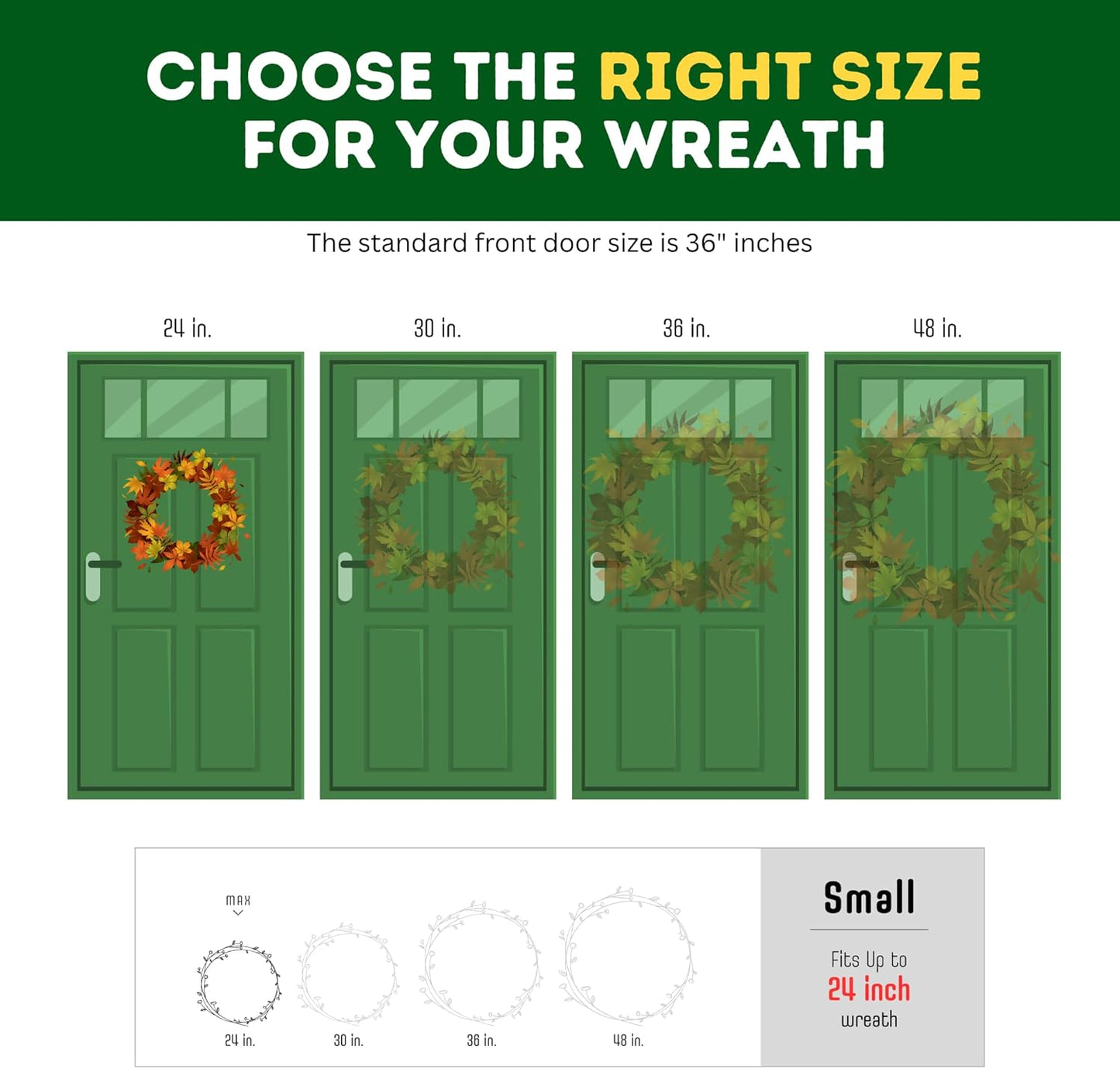 ProPik Christmas Wreath Storage Bag - Waterproof PVC Container for 24-Inch Wreaths | 4 Pack, Clear Design