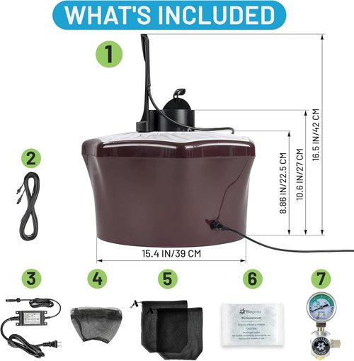 Biogents Mosquitaire Outdoor Mosquito Trap - CO₂ Booster & Sweetscent Lure | Eco-Friendly, Pet-Safe Solution
