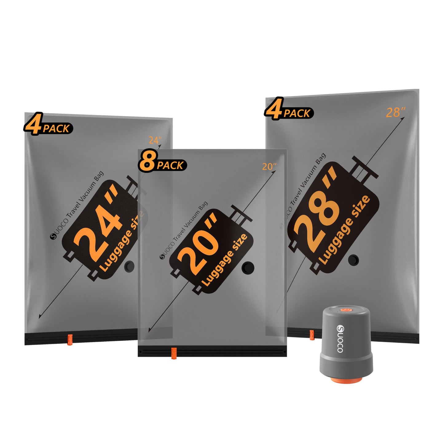 Travel Vacuum Bags with Cordless Electric Pump, 16 Combo Compression Packing Cubes for Clothing Clothes, Luggage Suitcase Organizer, Space Saver Vacation Cruise Travel Essentials