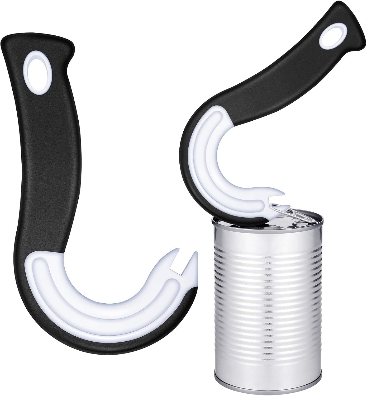 Mudder Easy Open Can Opener - Manual Ring-Pull Tab Tool for Soda & Food Cans | 2-Piece Set