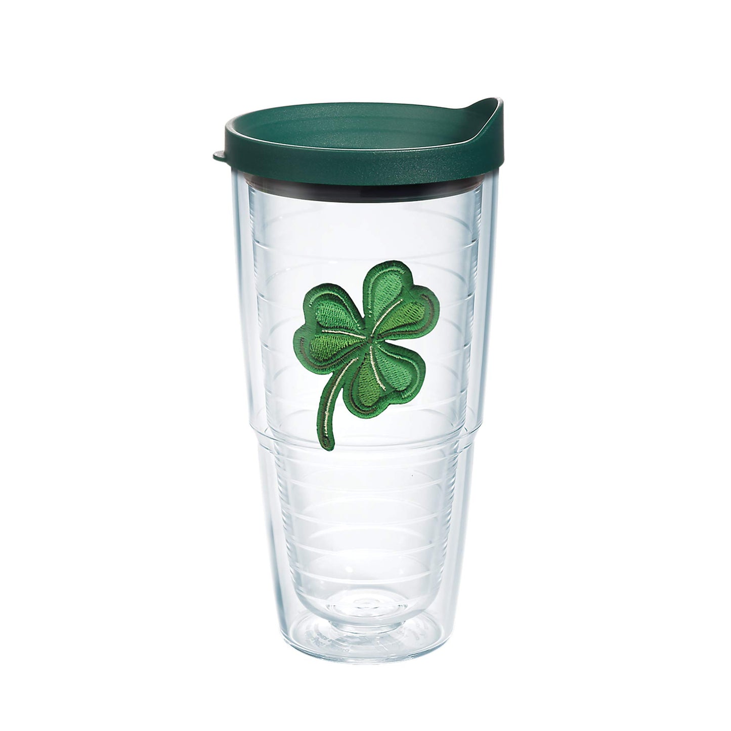 Tervis Shamrock Made in USA Double Walled Insulated Tumbler Travel Cup Keeps Drinks Cold & Hot, 24oz, Classic