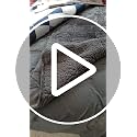 Lofus 15 lbs Weighted Blanket for Adults Twin Size 48x72 Grey - Deep Pressure Sleep Aid
