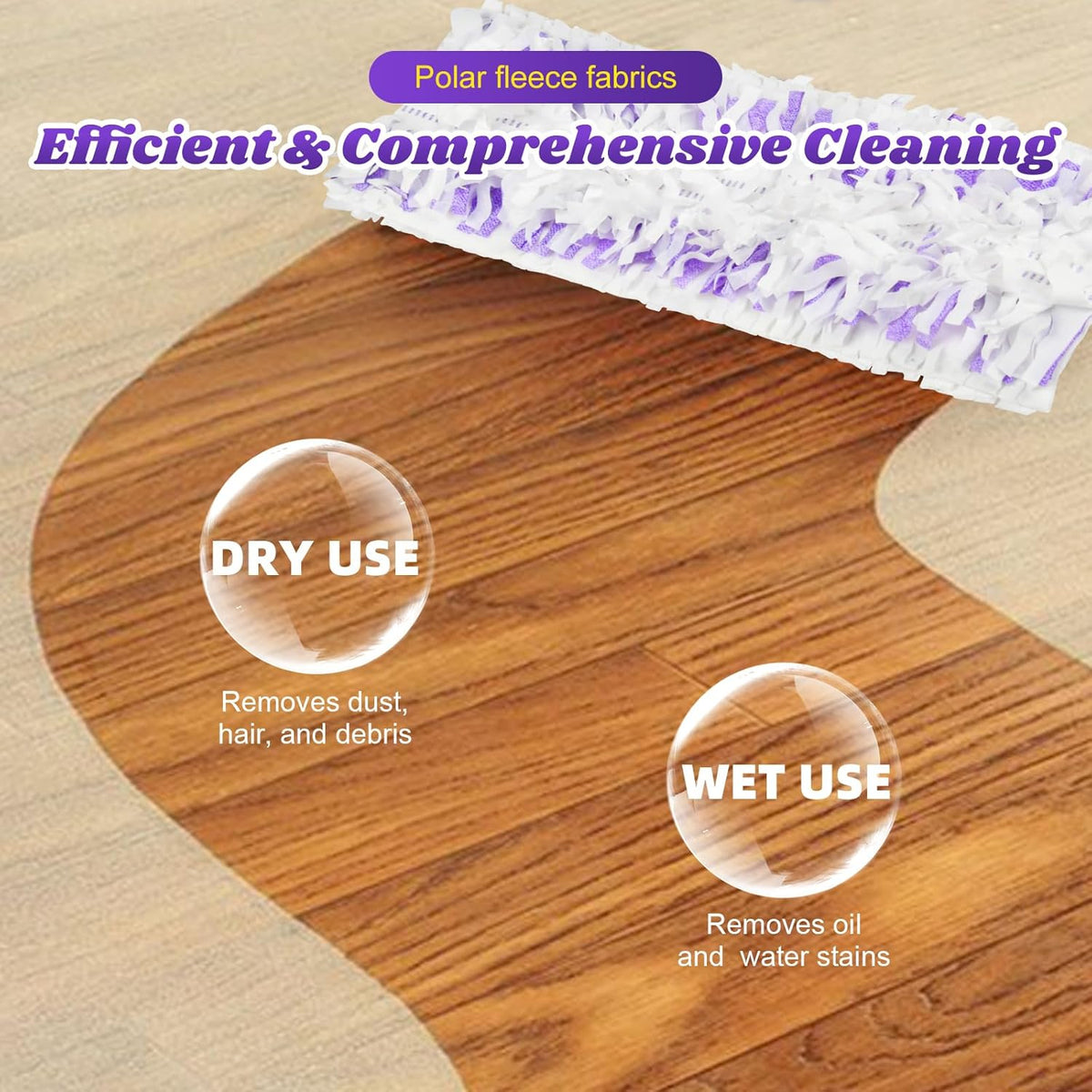Skiennix Disposable Mop Pads - 24 Pack Replacement for Power Mop™ | Multi-Surface Floor Cleaning