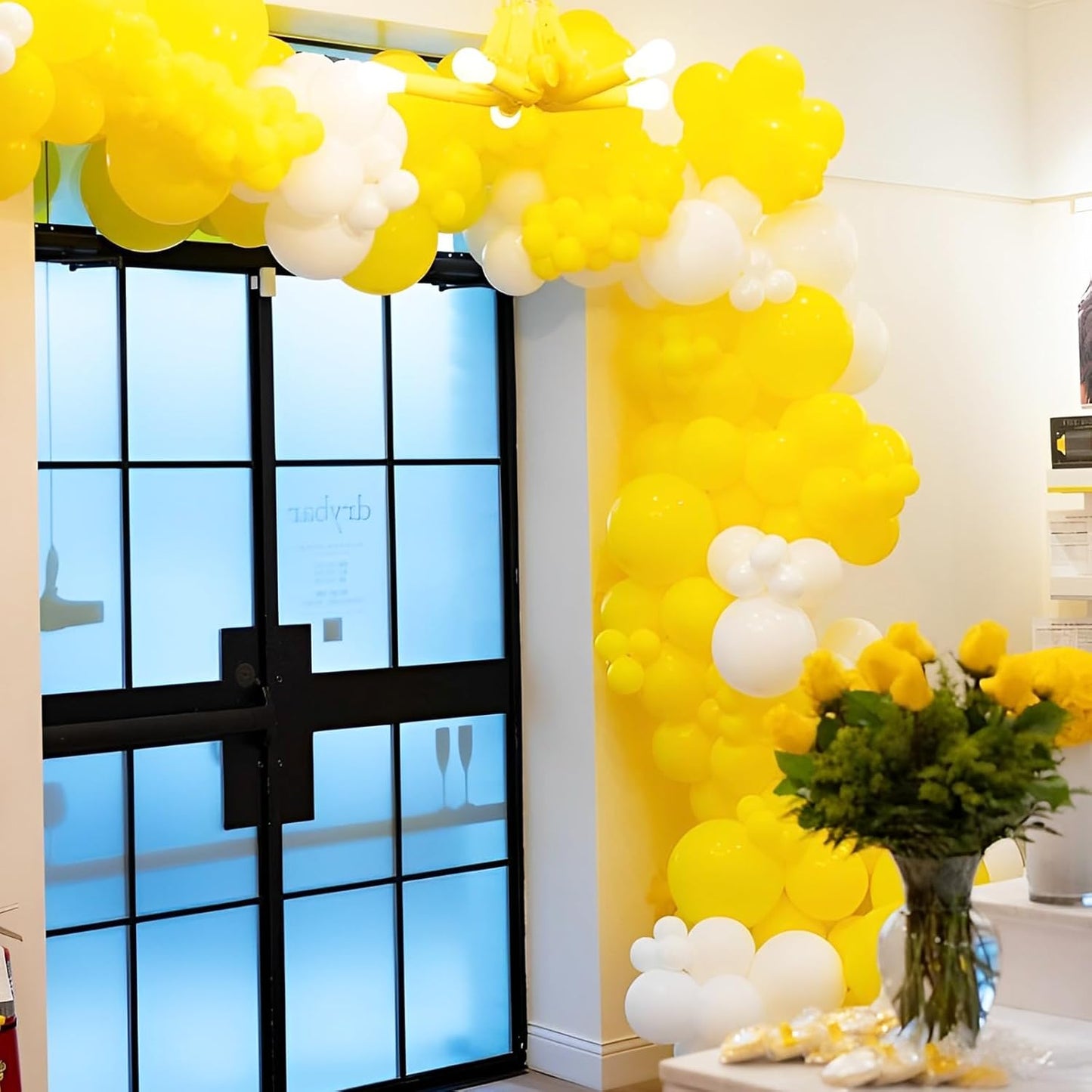 Voircoloria Yellow Balloons - 66-Pack 12-Inch Latex Balloons for Graduation, Weddings & Parties