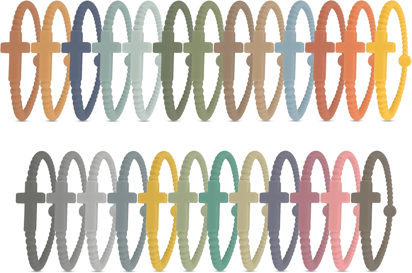 Ryan & Rose Jesus Bracelet - Stylish Cross Silicone Wristband for All Ages