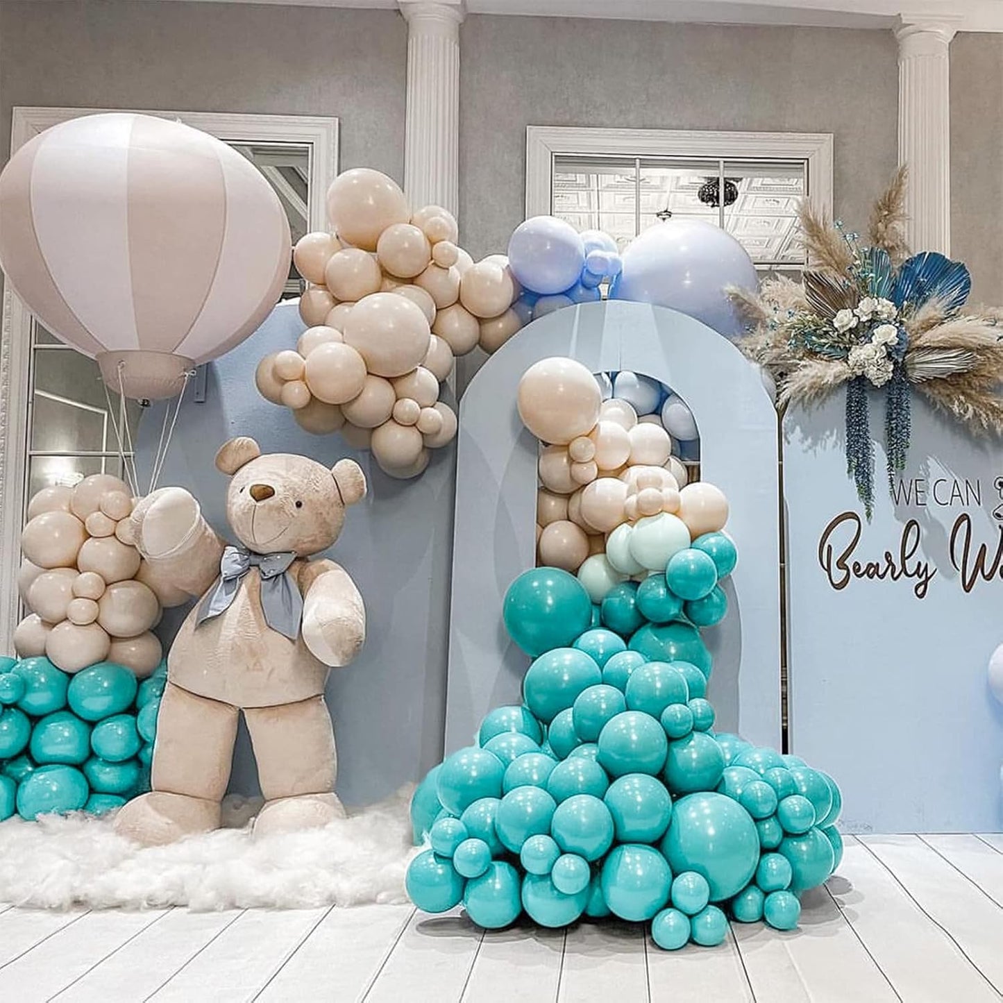 PartyWoo Dark Teal Balloons - 50pcs 12 Inch Turquoise Aqua Blue for Graduation & Events