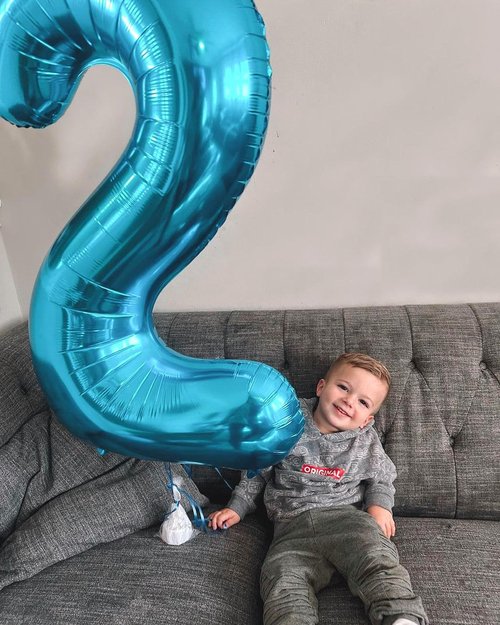 Blue Number 2 Balloon by [Brand Name] - 40 Inch Birthday Decoration for Second Birthday Party