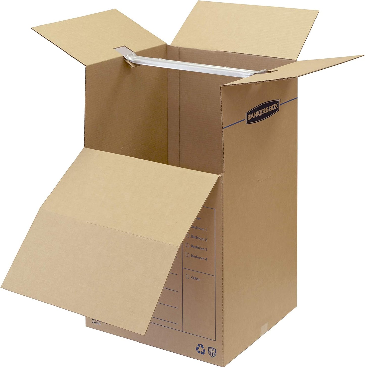 Bankers Box Tall Wardrobe Box - 3 Pack | Spacious 24" x 24" x 40" Storage Solution