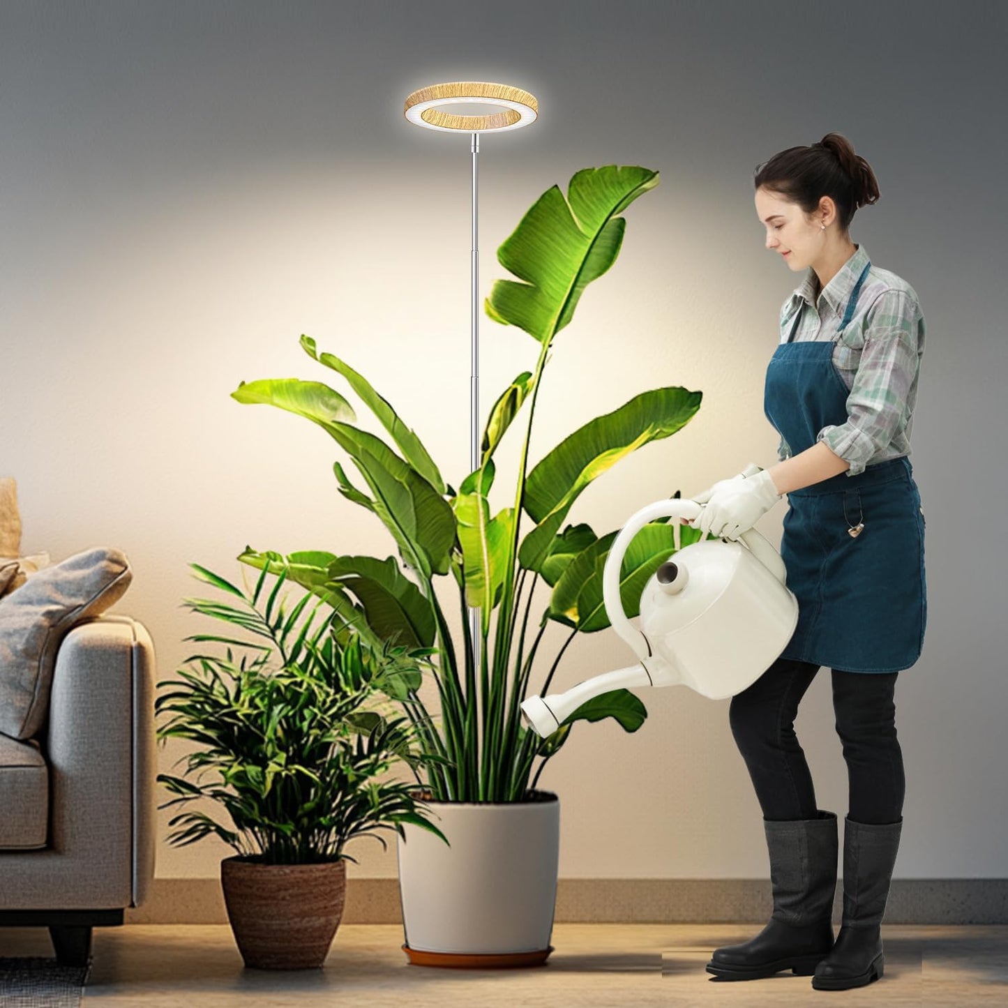 Kullsinss Grow Lights - Full Spectrum Indoor Plant Lamp with Timer & Adjustable Height | 3 Color Modes, 5 Brightness Levels