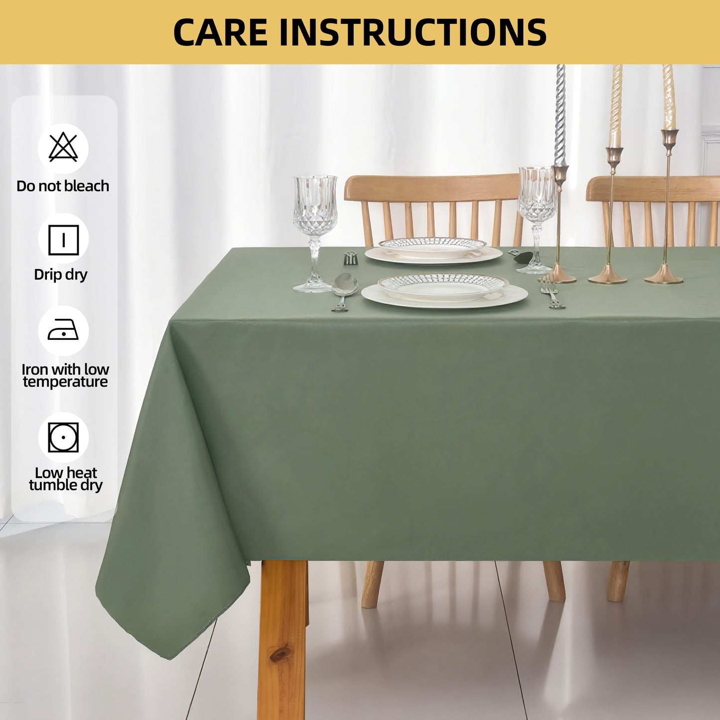 ZarzaaSik 10-Pack Round 108-inch Sage Green Table Cloths, Solid Stain and Wrinkle Resistant Circular Tablecloth, Premium Plain Weave Polyester Fabric Table Linen Covers for Hotel, Banquet