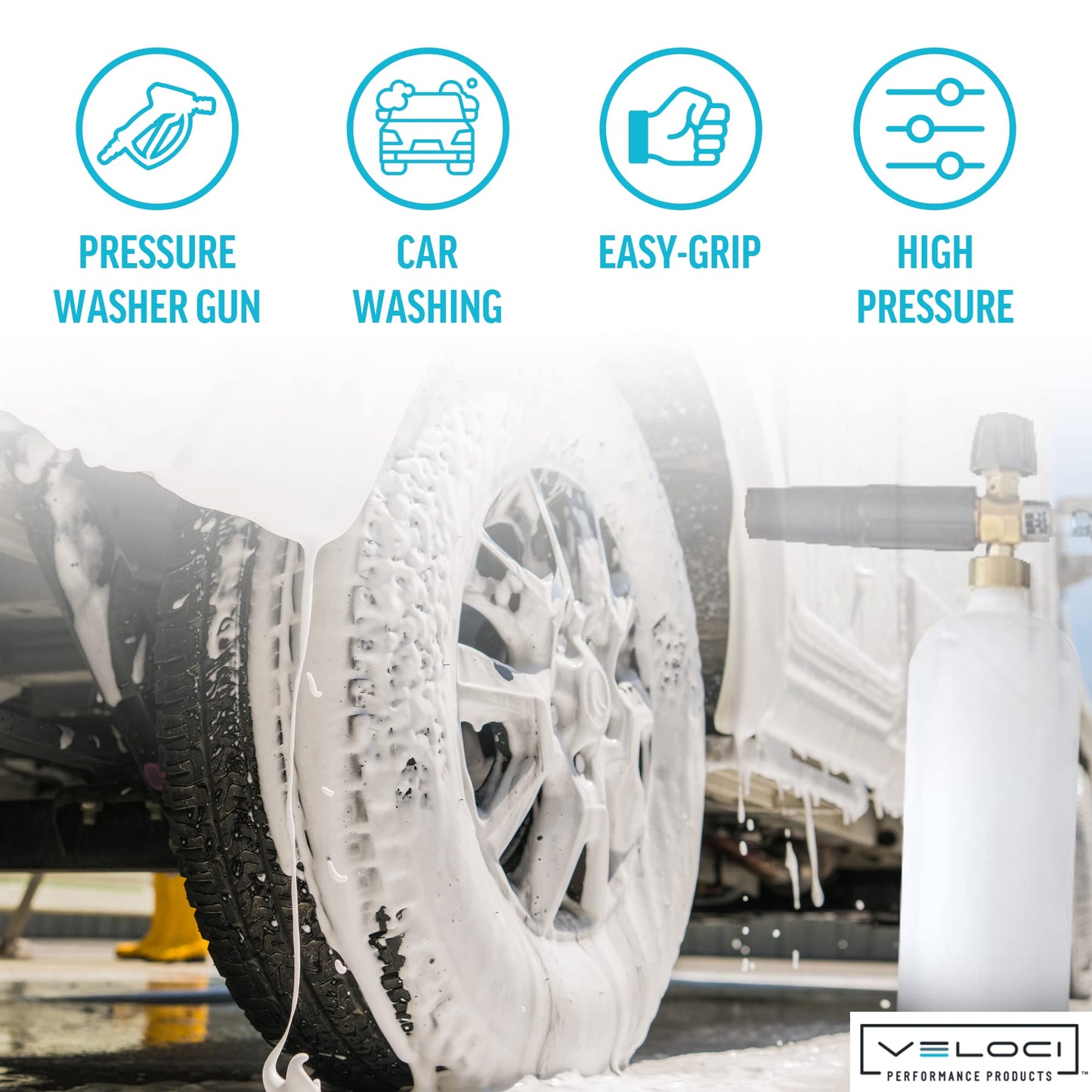 MTM Hydro SGS28 Pressure Washer Trigger Gun with Installed Stainless Steel Connection Fittings Commercial Grade
