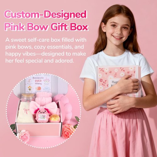 HIDDEN NUTS Gifts for Teen Girls, Teen Gifts Trendy Stuff, Tween Girls Gift, Bow-knot Drinking Cup Birthday Present Christmas Gift, for Teenager Daughter, Sister, Best Friend