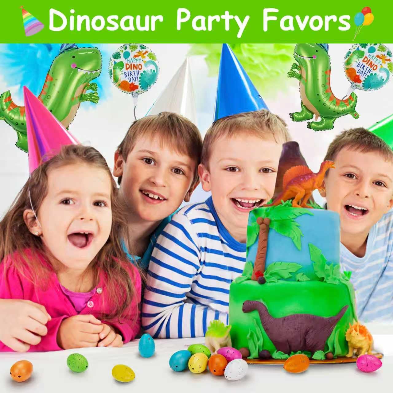 60PCS Small Hatching Dinosaur Eggs for Dinosaur Birthday Party Favors Summer Goodie Treat Bag Stuffers Classroom Carnival Prizes Bulk Pinata Fillers Novelty Grow in Water Dino Eggs with Toys Inside