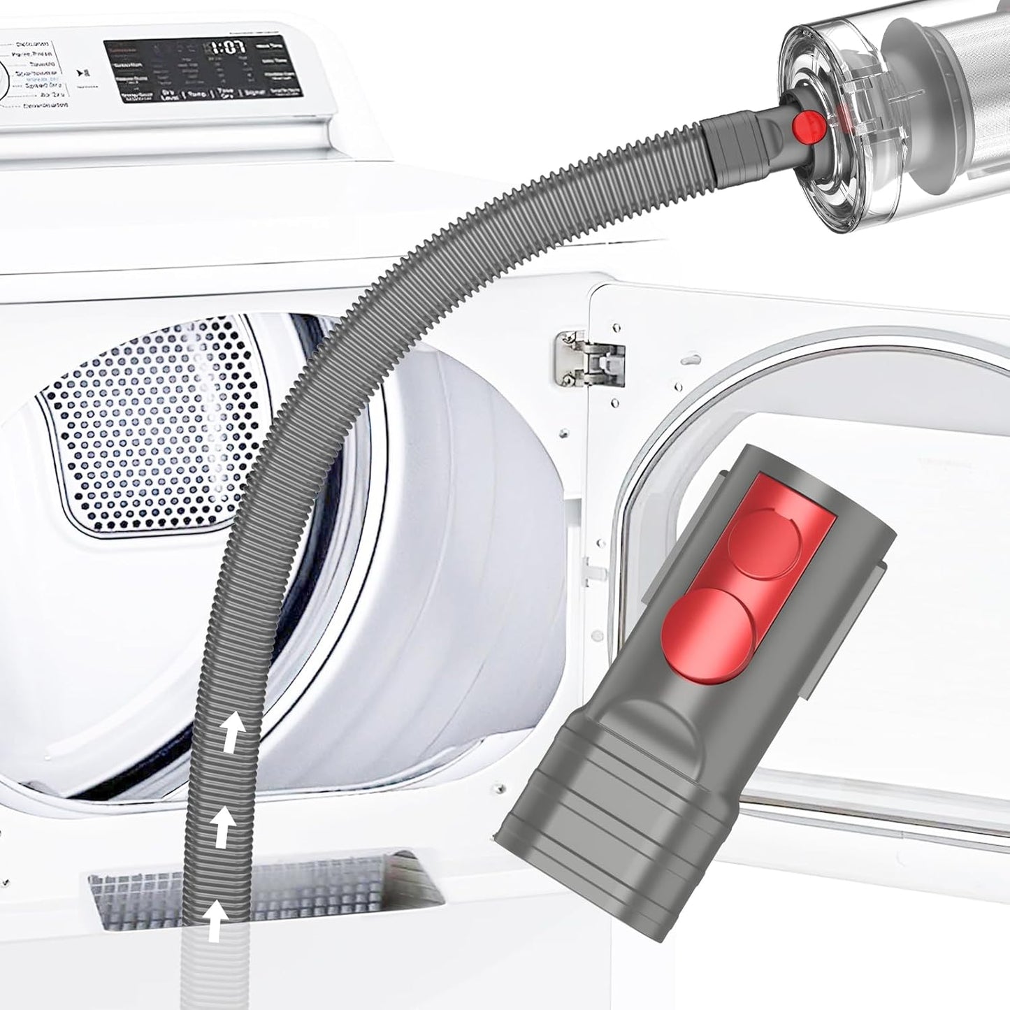 Sealegend Dryer Vent Cleaner Kit - Deep Lint Removal Adapter for Dyson V7, V8, V10, V11, V12, V15