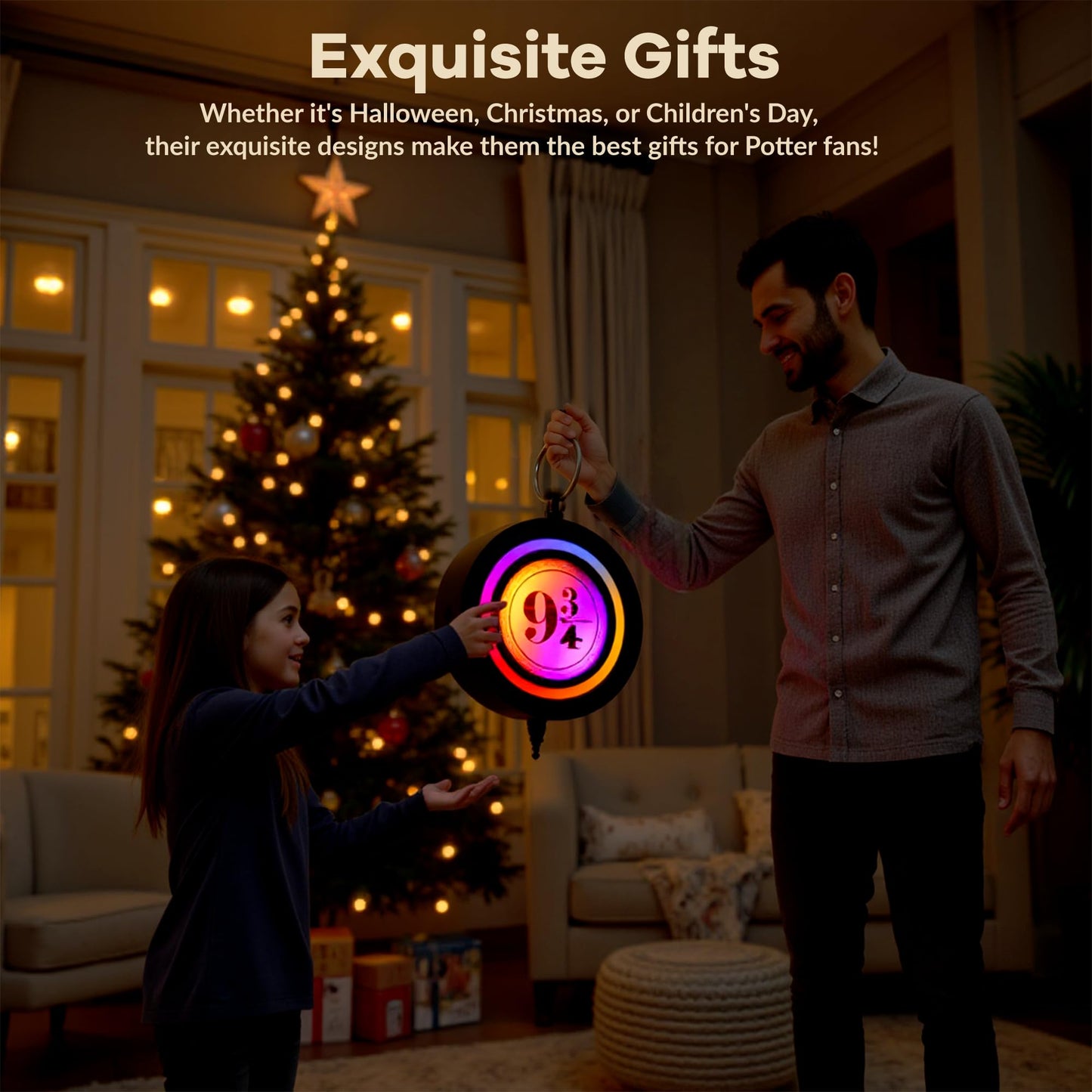 Lotalot LED Wall Light for Bedroom, Living Room, Hallway, American Flag Lights Rechargeable Wall Lights, Easy Installation, Halloween & Christmas Decor