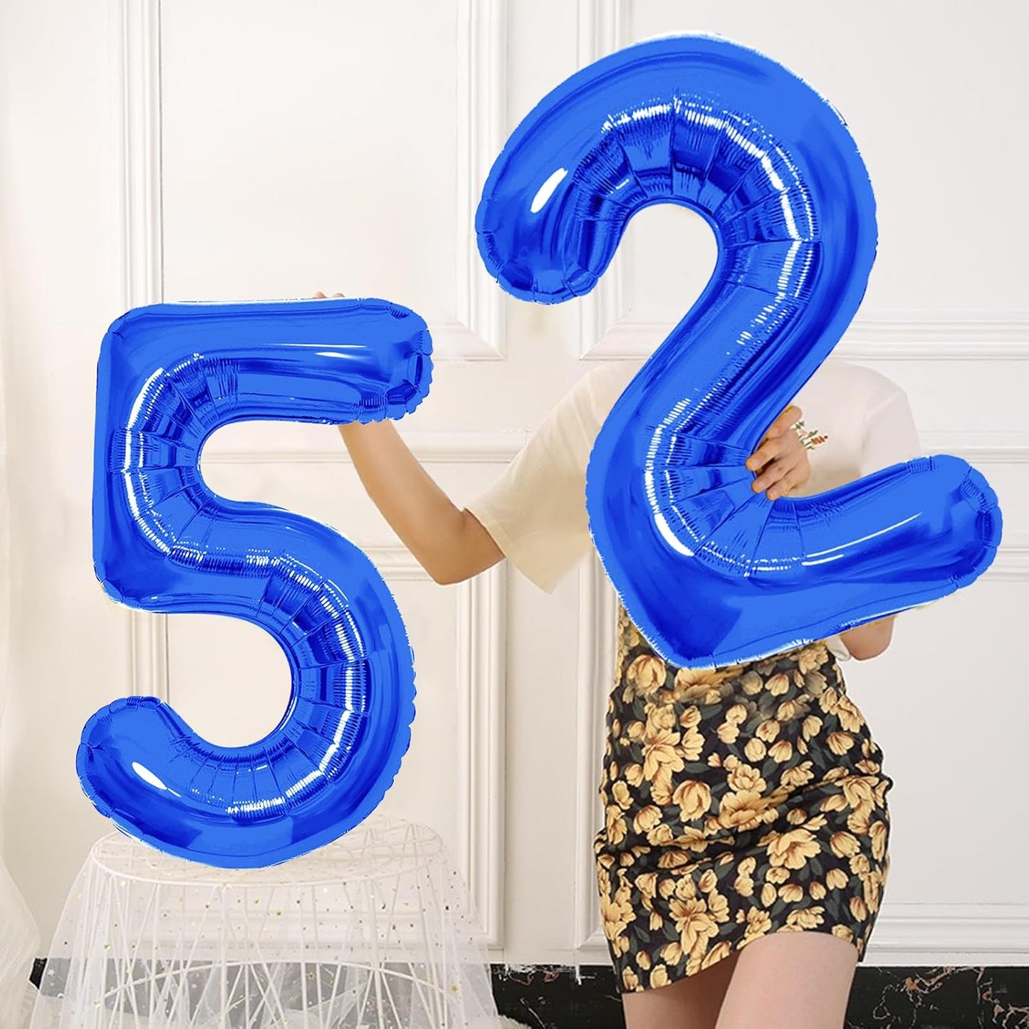 Number Balloons | Giant Navy Blue Number 10 Balloon - Perfect Birthday Decoration for Boys & Men