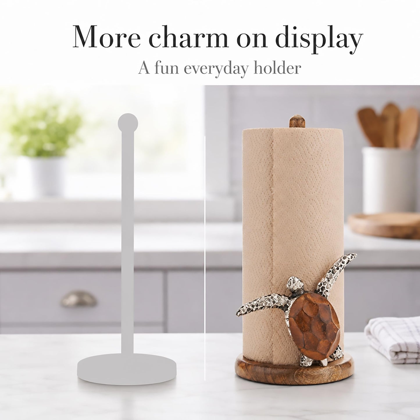 Mud Pie Turtle Paper Towel Holder