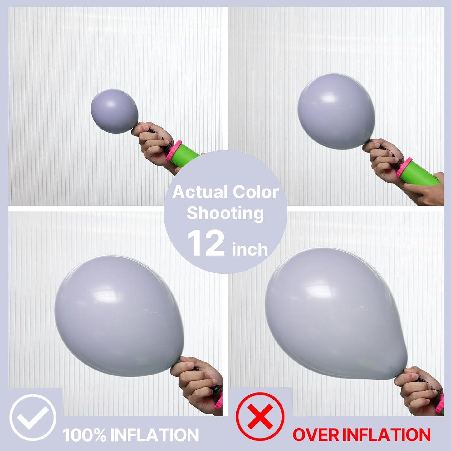 PartyWoo Dusty Blue Balloons - 50pcs 12 Inch Slate Blue Latex Helium Balloons for Events & Celebrations