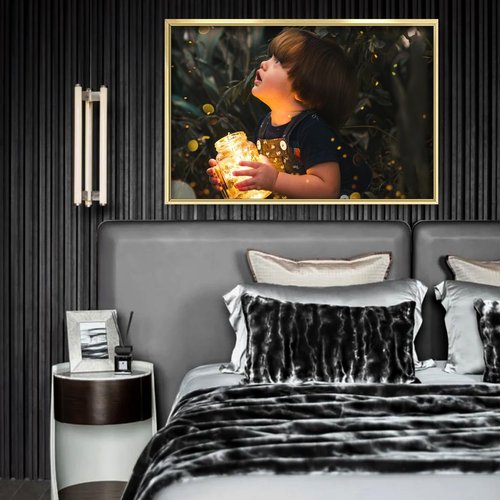 Canvas Prints | Custom Photo Wall Art by [Brand Name] - Framed 24x16 Canvas in Gold Metal Frame