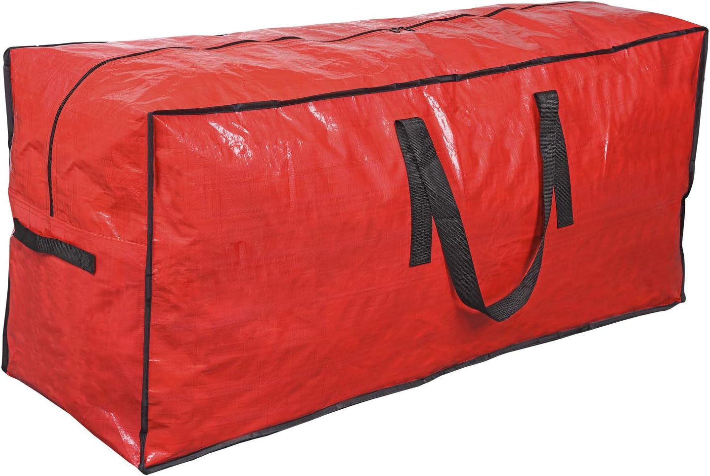 Primode Christmas Tree Storage Bag - Fits Up to 7.5 Ft Disassembled Trees | Protective Zippered Case (Red)