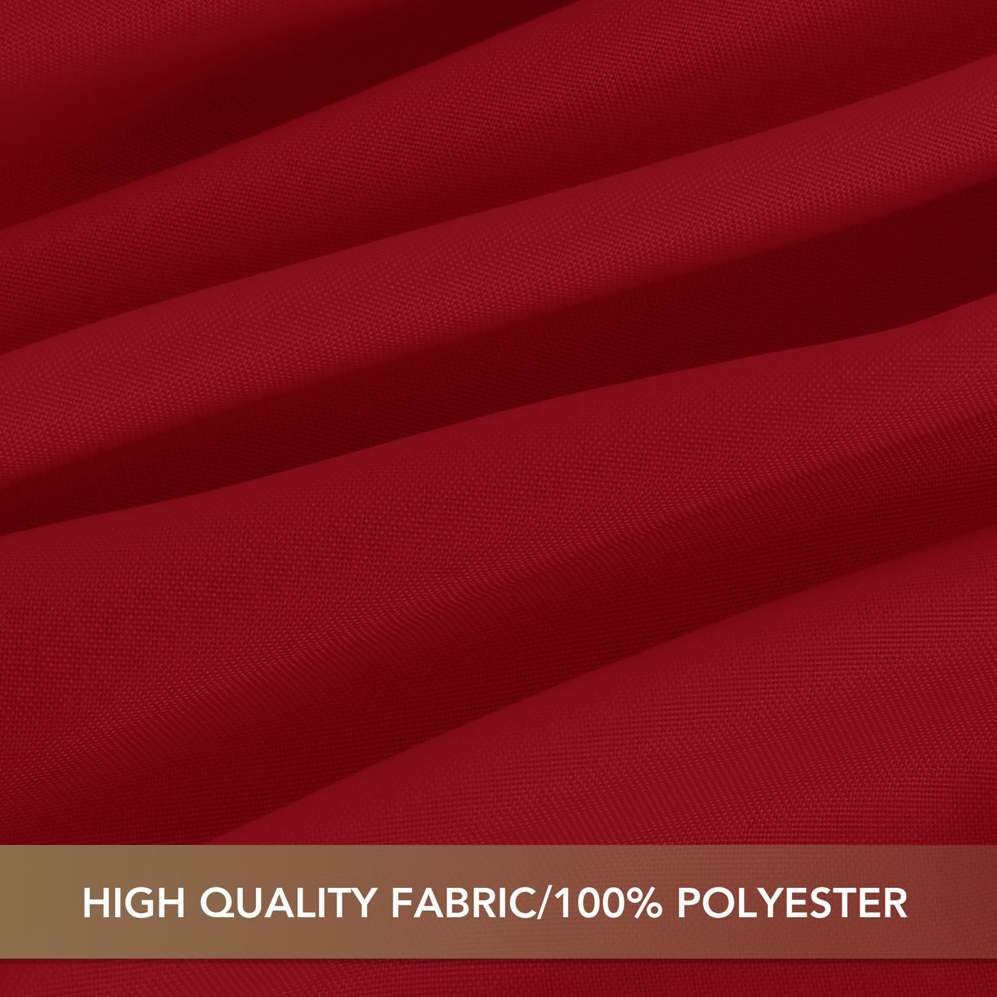 sancua Rectangle Tablecloths for 6 Foot Tables, 6 Pack - Washable Polyester Fabric Table Cloth for Wedding Party, Birthday, Banquet Reception, 54x108 Inch, Red