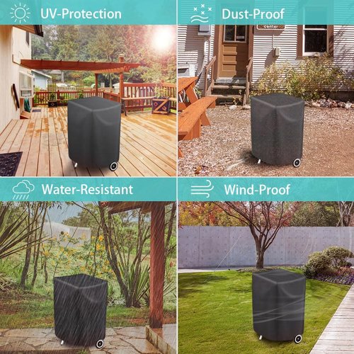 iCOVER 30-Inch Electric Smoker Cover - Waterproof Protection for Masterbuilt, Charbroil & Dyna Glo | 18.5" L x 17.5" W x 33" H