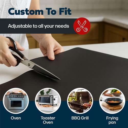 Cooks Innovations Non-Stick Oven Protector Mat - Heavy Duty Heat Resistant Baking Mat | BPA & PFOA Free