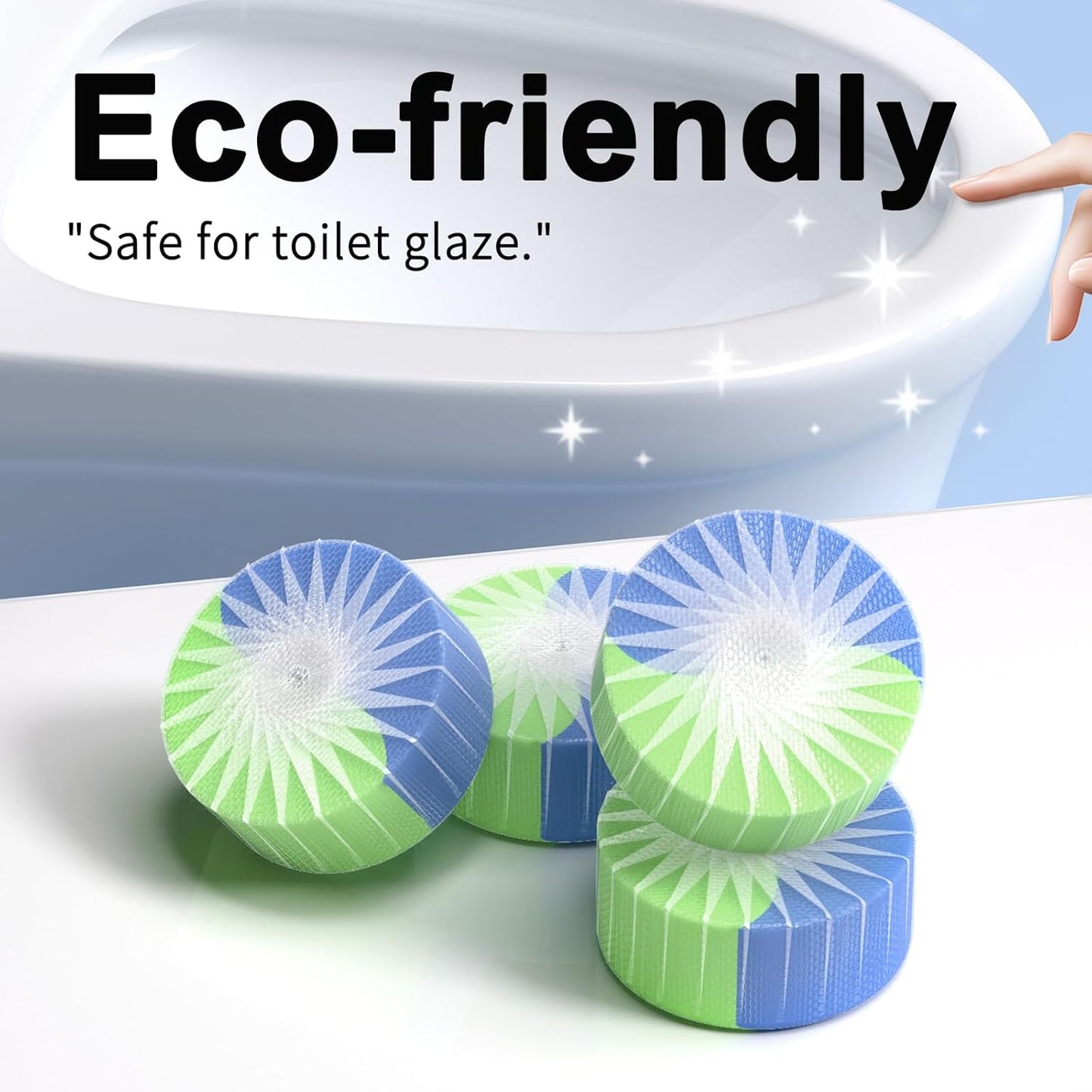 Skiennix Automatic Toilet Bowl Cleaner Tablets - Powerful Bathroom Tank Cleaner | 12-Pack