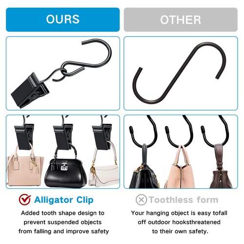 50Pcs Curtain Hanging Clips Hooks Metal Party String Lights Hook S Hook String Lights Clips Anti-Rust Hanging Lights Clip Outdoor Lights Clips Hangers for Camping Xmas String Lights