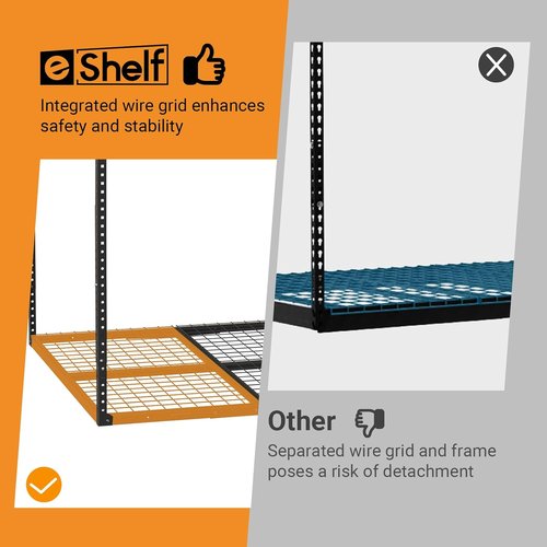 Heavy-Duty Metal Garage Storage Rack by [Brand Name] - Adjustable 4ft x 8ft Ceiling Rack | 600 lb Capacity, Black