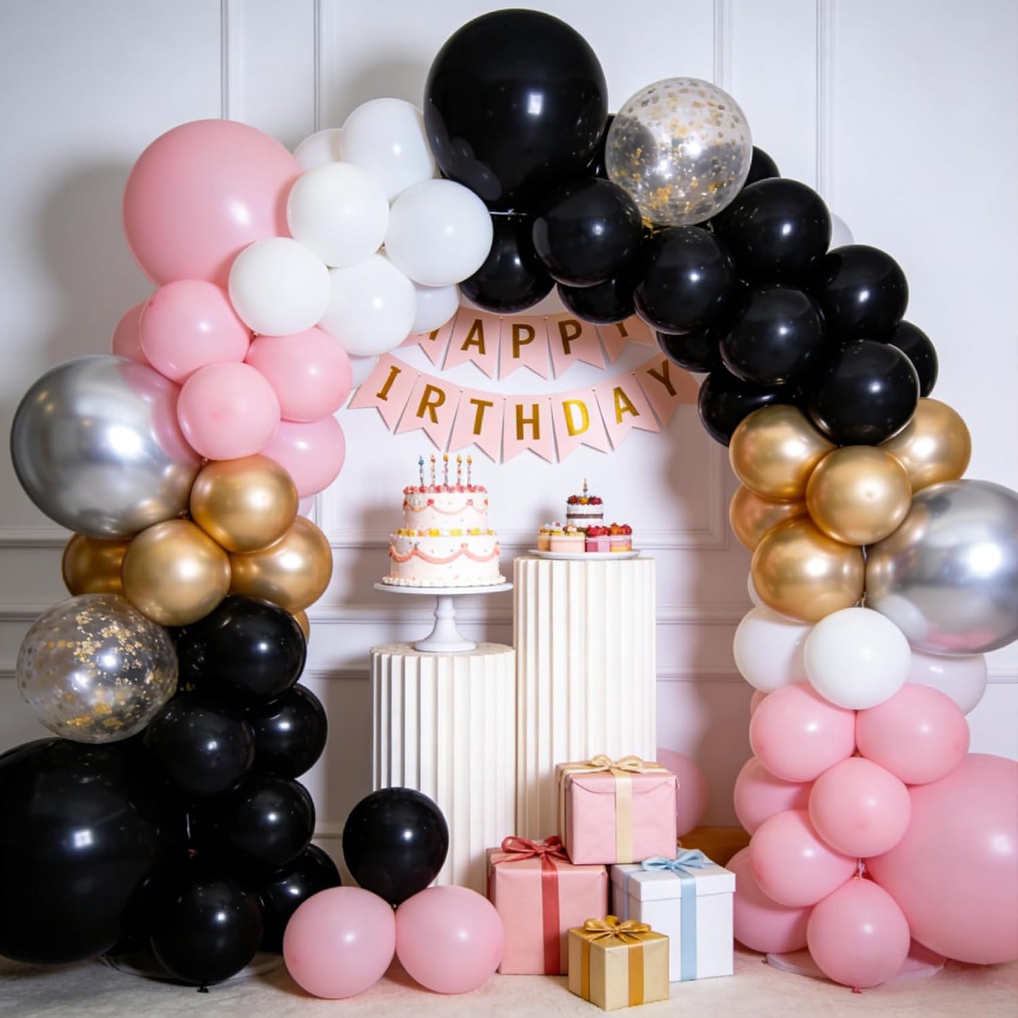 60 PCS Black Balloons by [Brand Name] - 12-Inch Latex Balloons for Birthday, Wedding & Baby Shower Decor