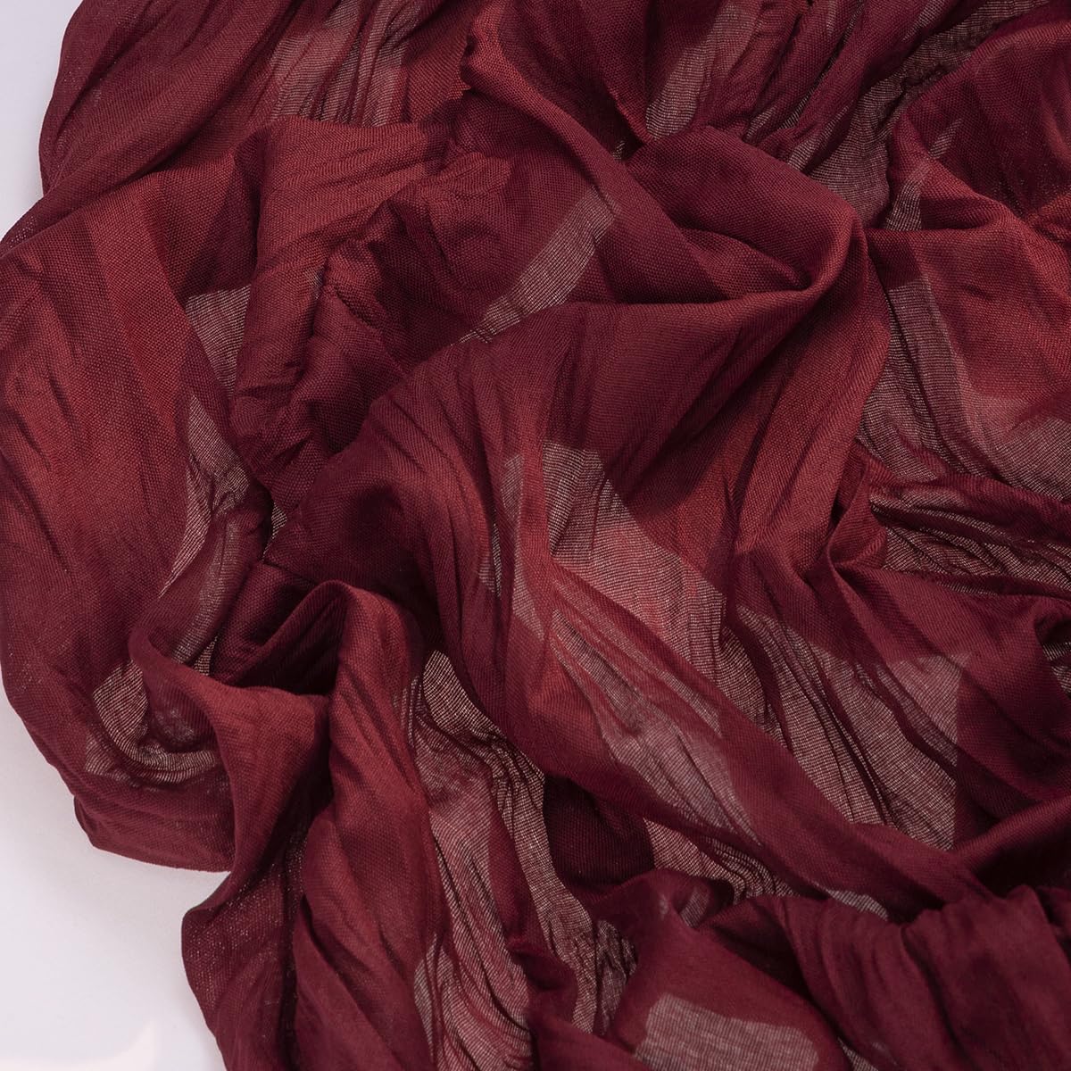 Socomi 6pcs Burgundy Red Valentine's Day Cheesecloth Table Runner Boho Rustic Gauze 120 inch 10FT Cheese Cloth Runner for Wedding Party Baby Shower Birthday Home Decor Holiday Decorations