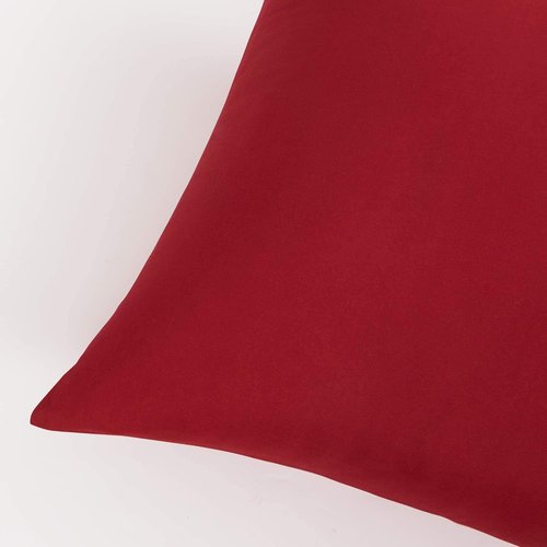 FLXXIE King Pillow Cases - Soft Microfiber Covers, Wrinkle & Fade Resistant, 20x36, Wine Red | Set of 2