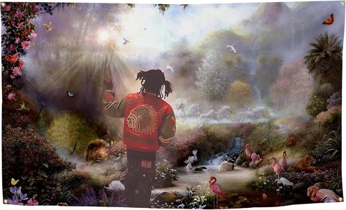 **Chief in The Garden of Eden Flag - Aesthetic Durable 3x5 Feet Tapestry for Indoor/Outdoor Decor**