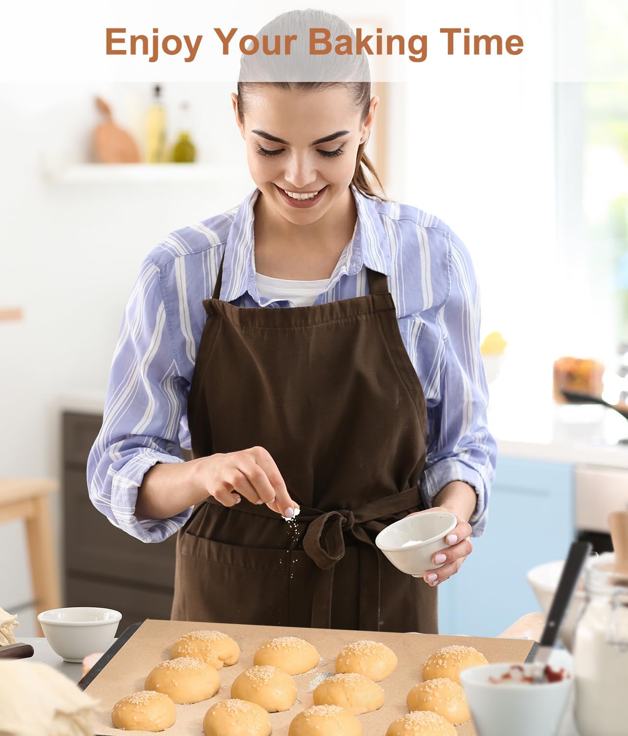 Unbleached Parchment Paper | 9x13IN Non-Stick Baking Sheets - 70 Precut Sheets for Grilling, Air Frying & Steaming