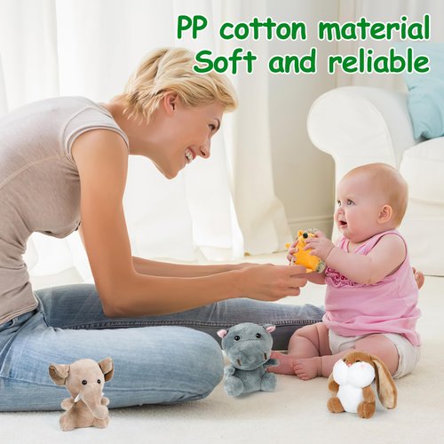 Arrozon 36 Pcs Small Stuffed Animals Bulk, Mini Plush Toys 4 Inch Tiny Stuffed Animals Cute Carnival Prizes Classroom Prizes Party Favor Toys