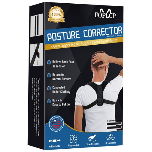 FOPLCP Posture Corrector for Women - Invisible & - Adjustable Back Straightener