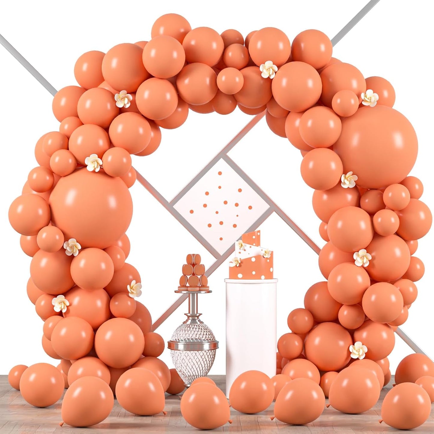 Voircoloria Peach Balloon Garland Arch Kit - 90 Pack in 5/10/12/18 Inch Sizes for Weddings, Birthdays & Baby Showers